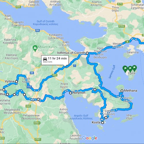 E-bike adventure to the Peloponnese