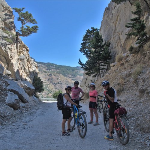 Mountain biking in Crete. East Crete off the beaten track