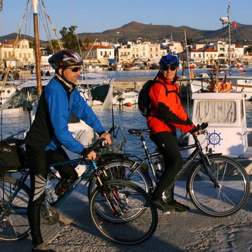 Cycling Aegina Island. Self-guided day tour from Athens