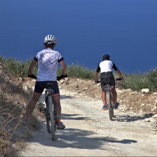 Mountain biking in Crete. East Crete off the beaten track